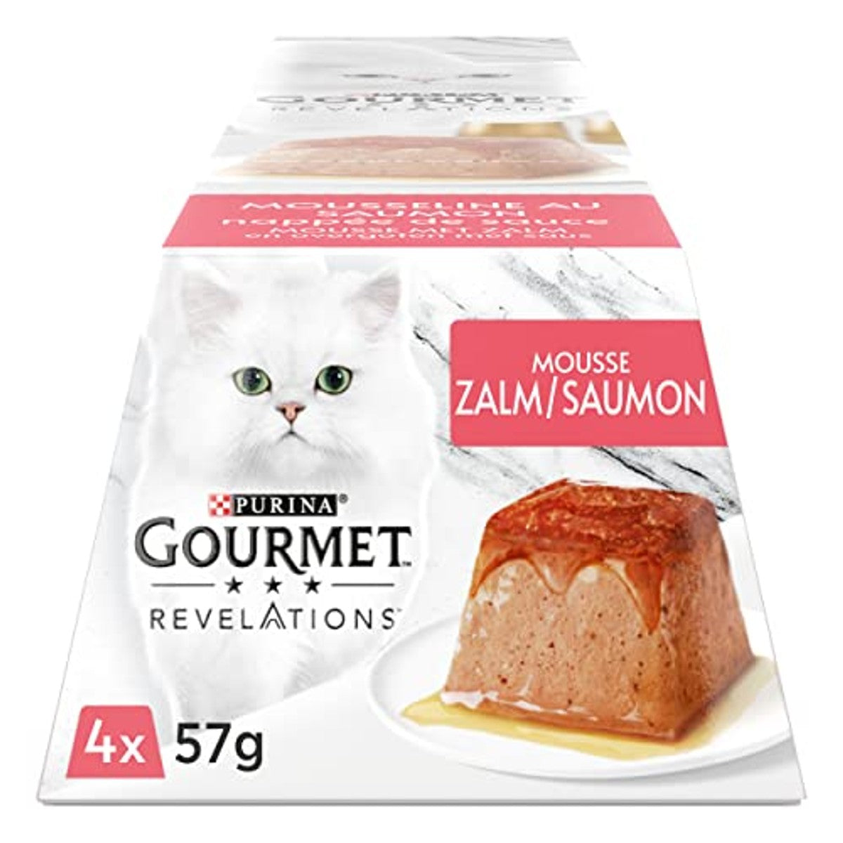 Gourmet Revelations Mousseline natvoer kattenvoer Zalm 6 x 4 x 57 g – foto 2