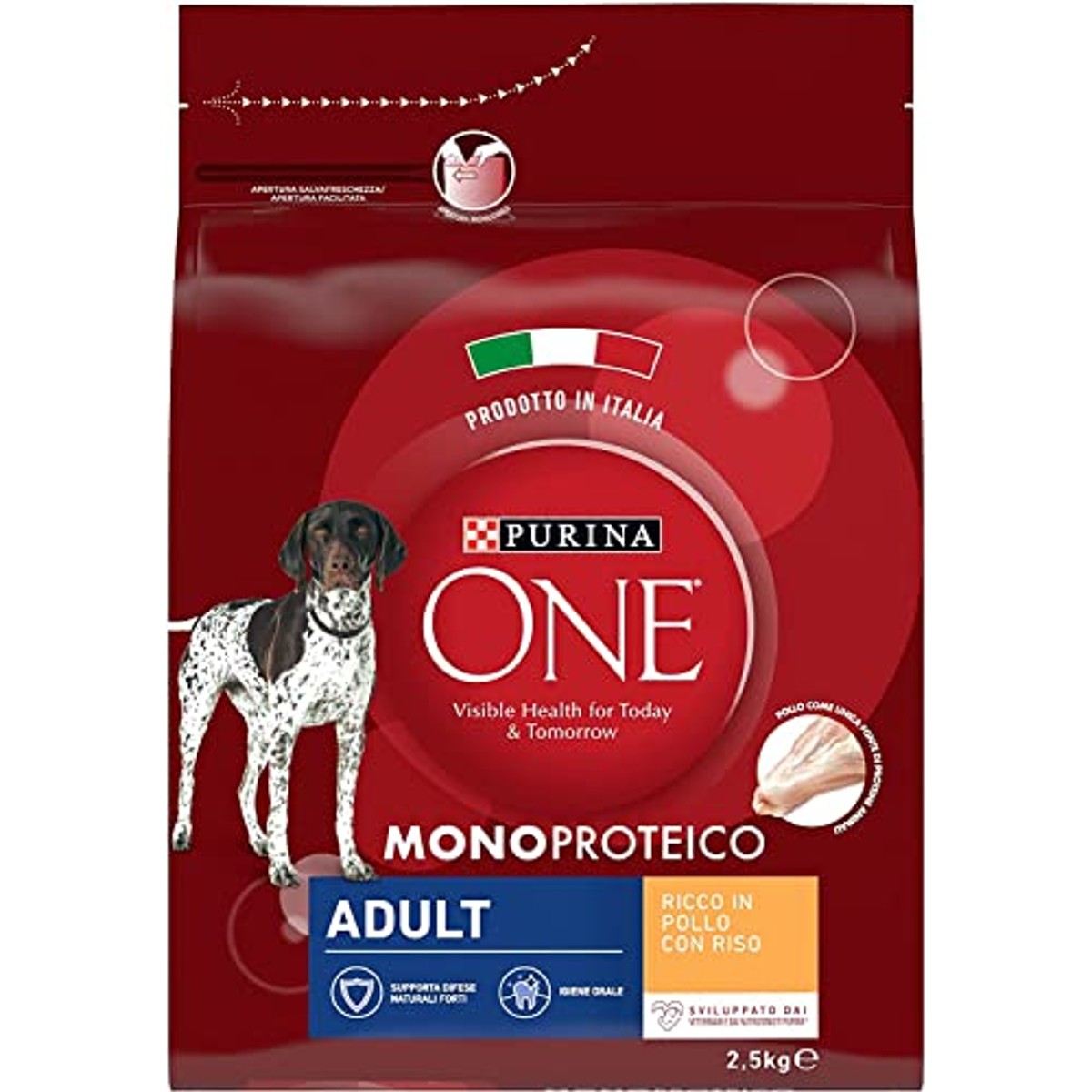 Purina One Monoprotein Erwachsene Kroketten Hunde mit Huhn 2,5 kg – PURINA ONE