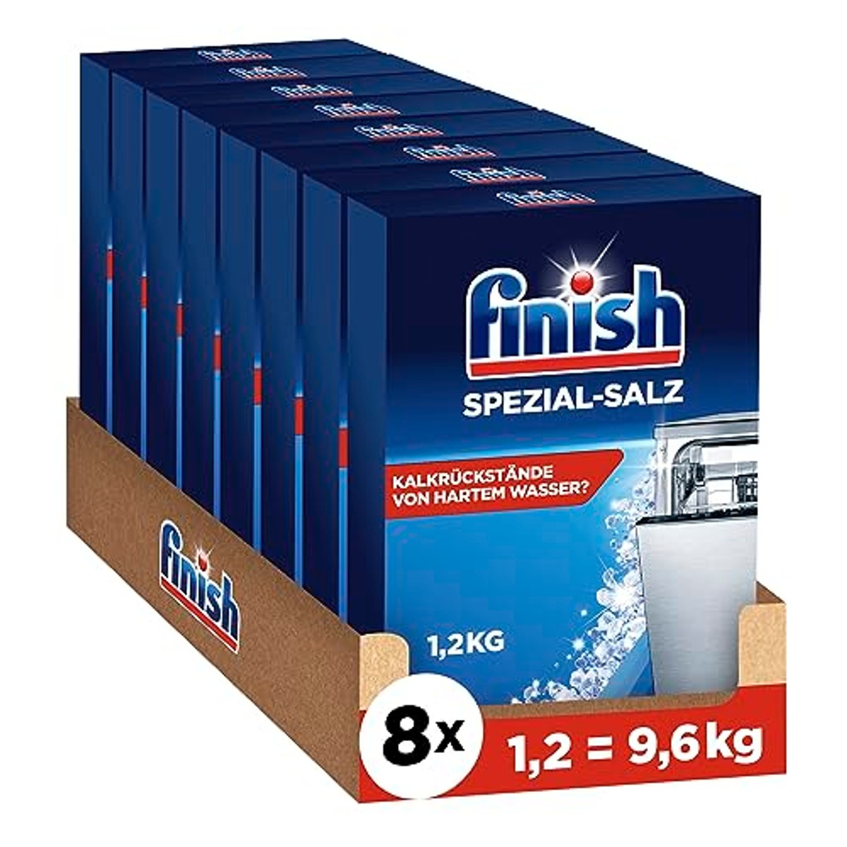 Finish Speciaal zout vaatwasserzout multipack 8 x 1,2 kg – Finish