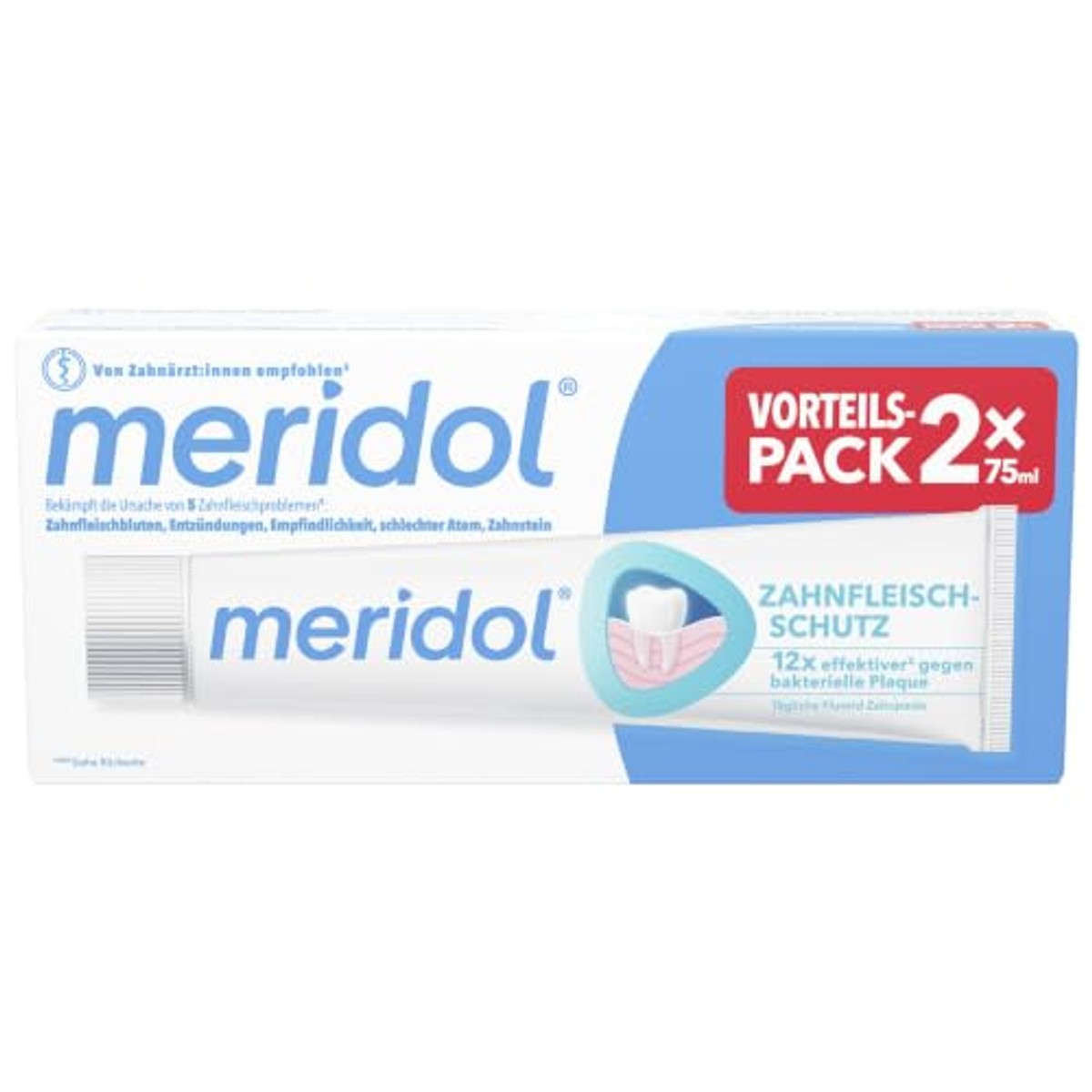 Meridol Tandpasta dubbelverpakking 2 x 75 ml – Meridol