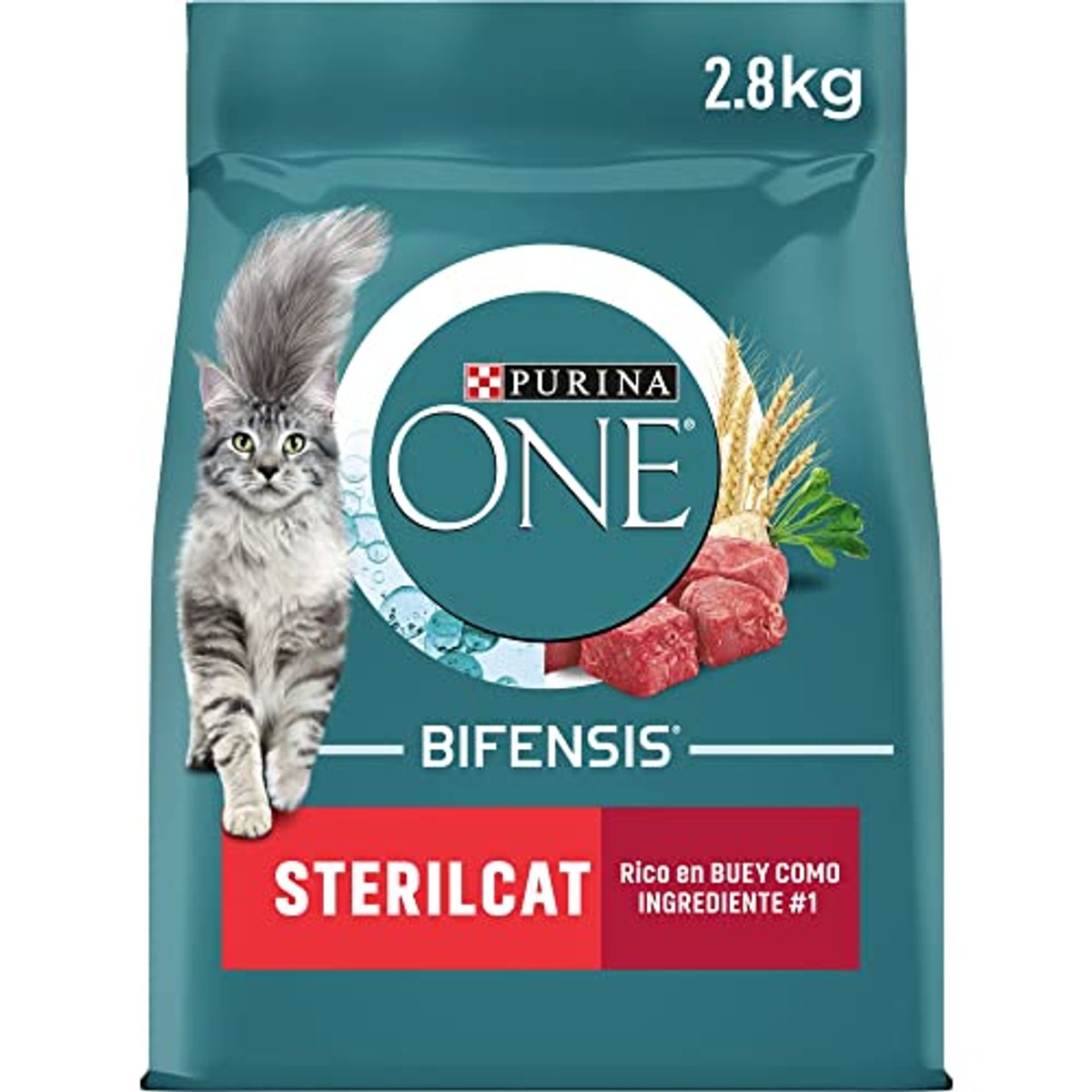 Purina ONE Bifensis Kattenvoer gesteriliseerd volwassenen met os, 4 zakken à 2,8 kg – PURINA ONE