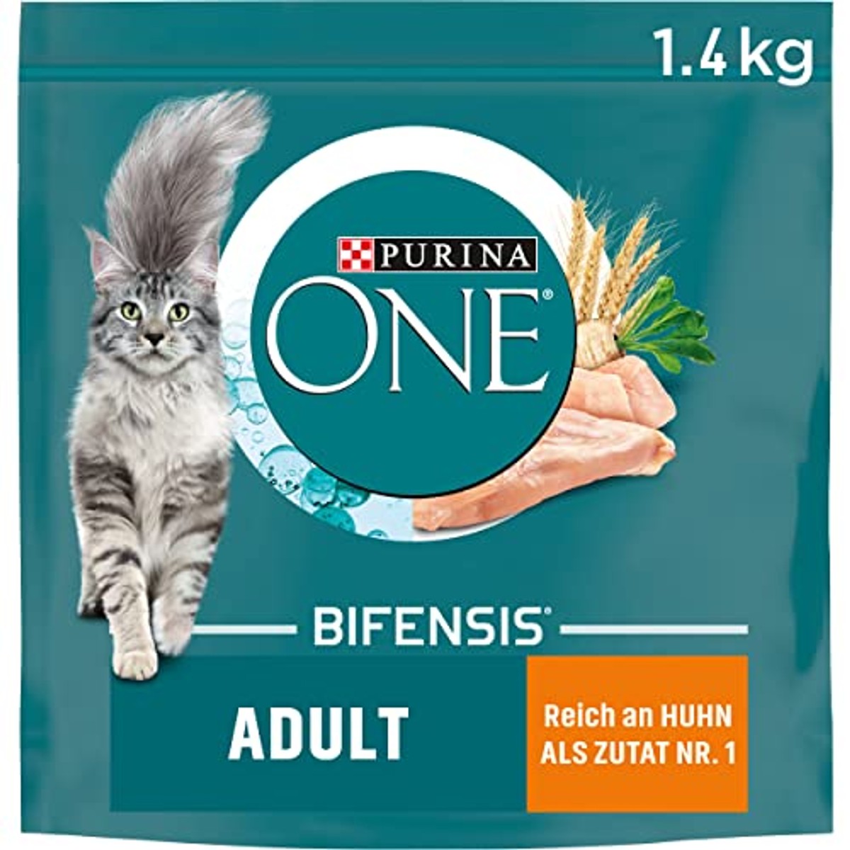 PURINA ONE BIFENSIS Adult kattenvoer droog, rijk aan kip, 6 x 1,4 kg – PURINA ONE