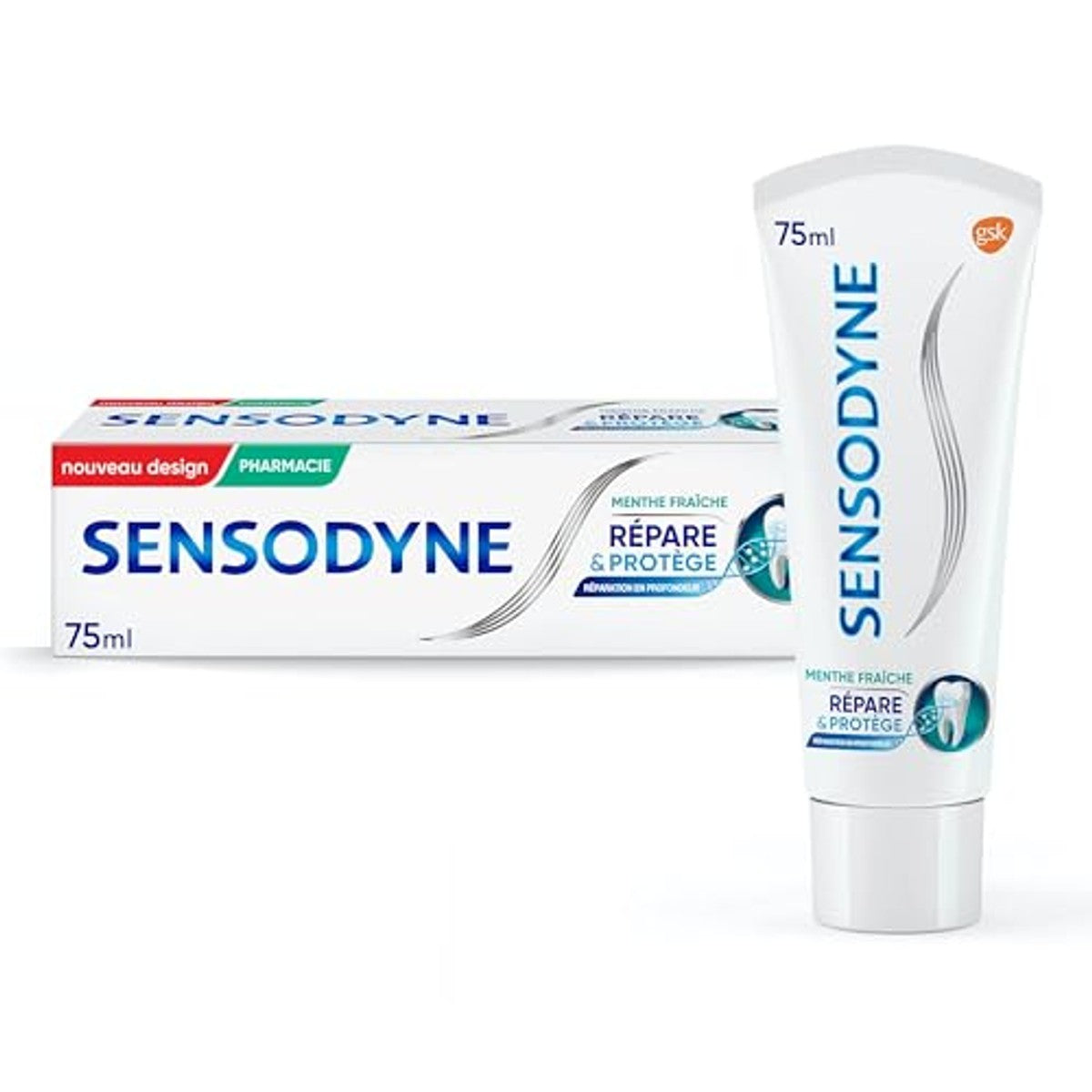 Sensodyne Tandpasta Repareert & Beschermt Verse Munt 3 x 75 ml - Voordeelverpakking