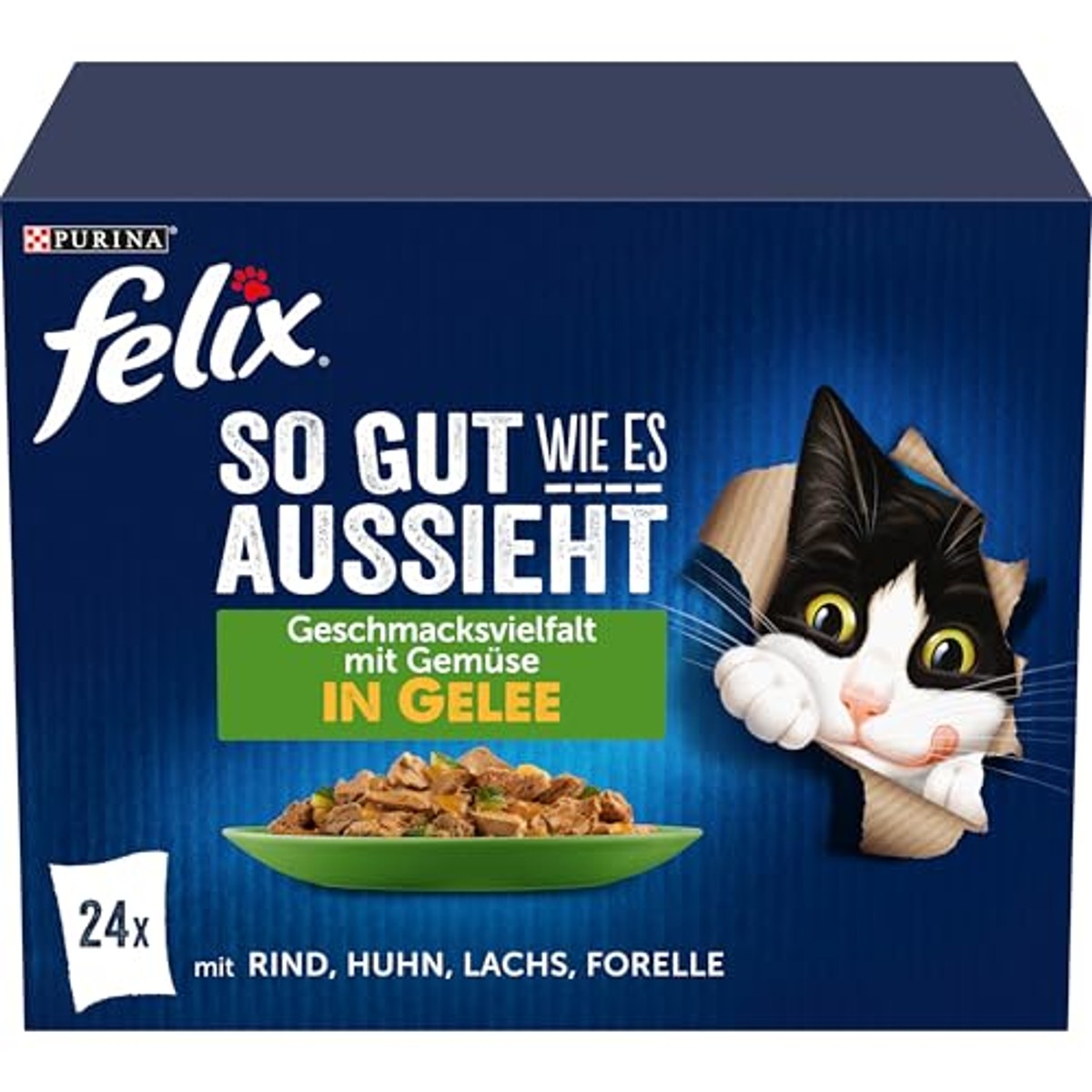 Felix Zo Goed Als Het Eruitziet natvoer kattenvoer smaakmix 96 x 85 g – foto 2