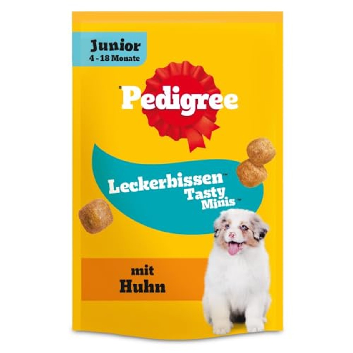 PEDIGREE Snacks Tasty Minis Junior vershoudzak met kip, 6 x 125 g – Pedigree