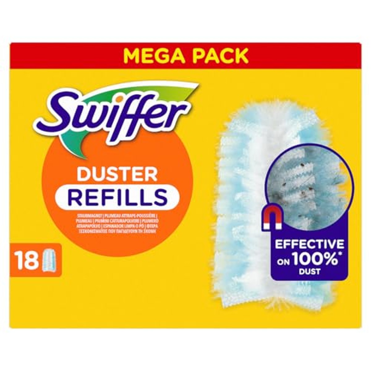 Swiffer Duster navulverpakking 6 x 18 stuks - Voordeelverpakking