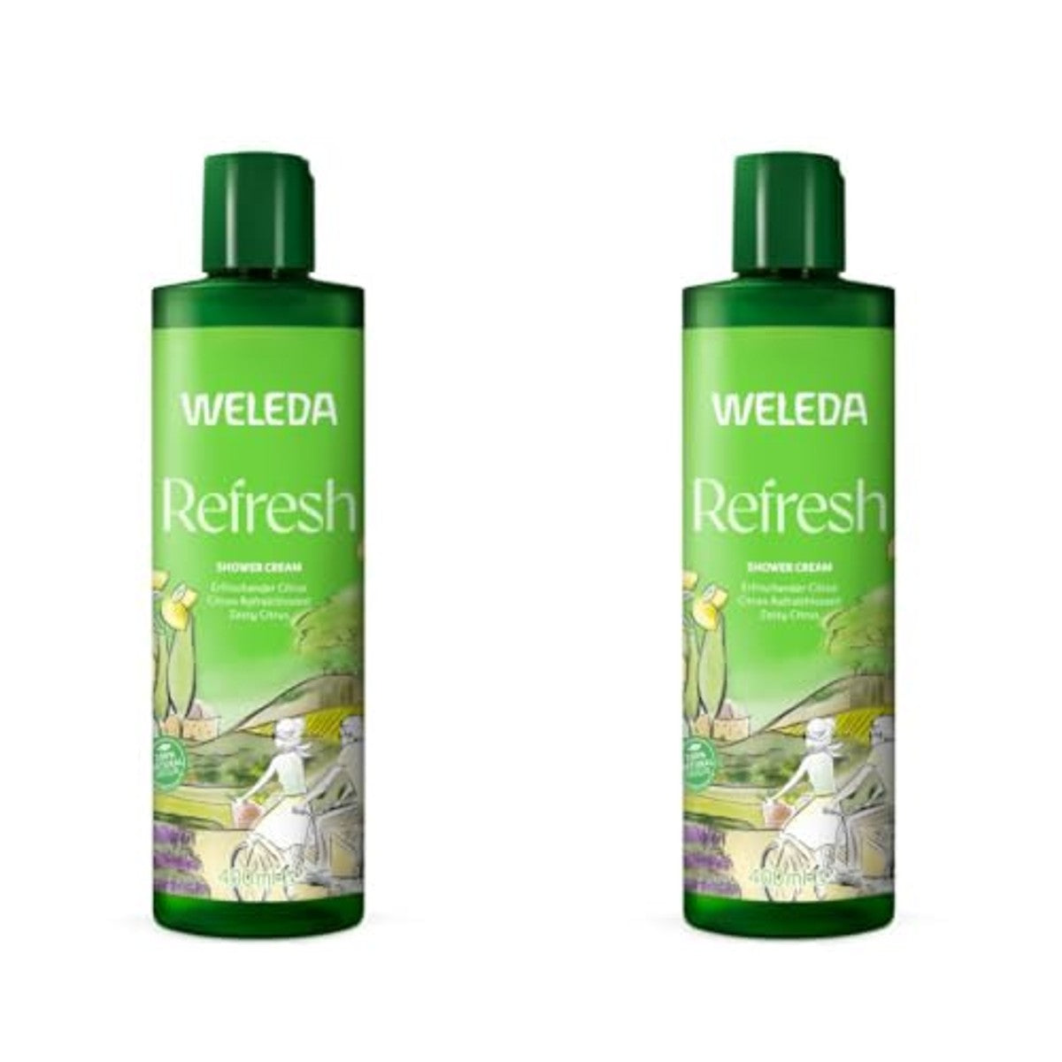 Weleda Bio Refresh XL Douchegel Citroen-Sinaasappel 2 x 400 ml - 6-pack