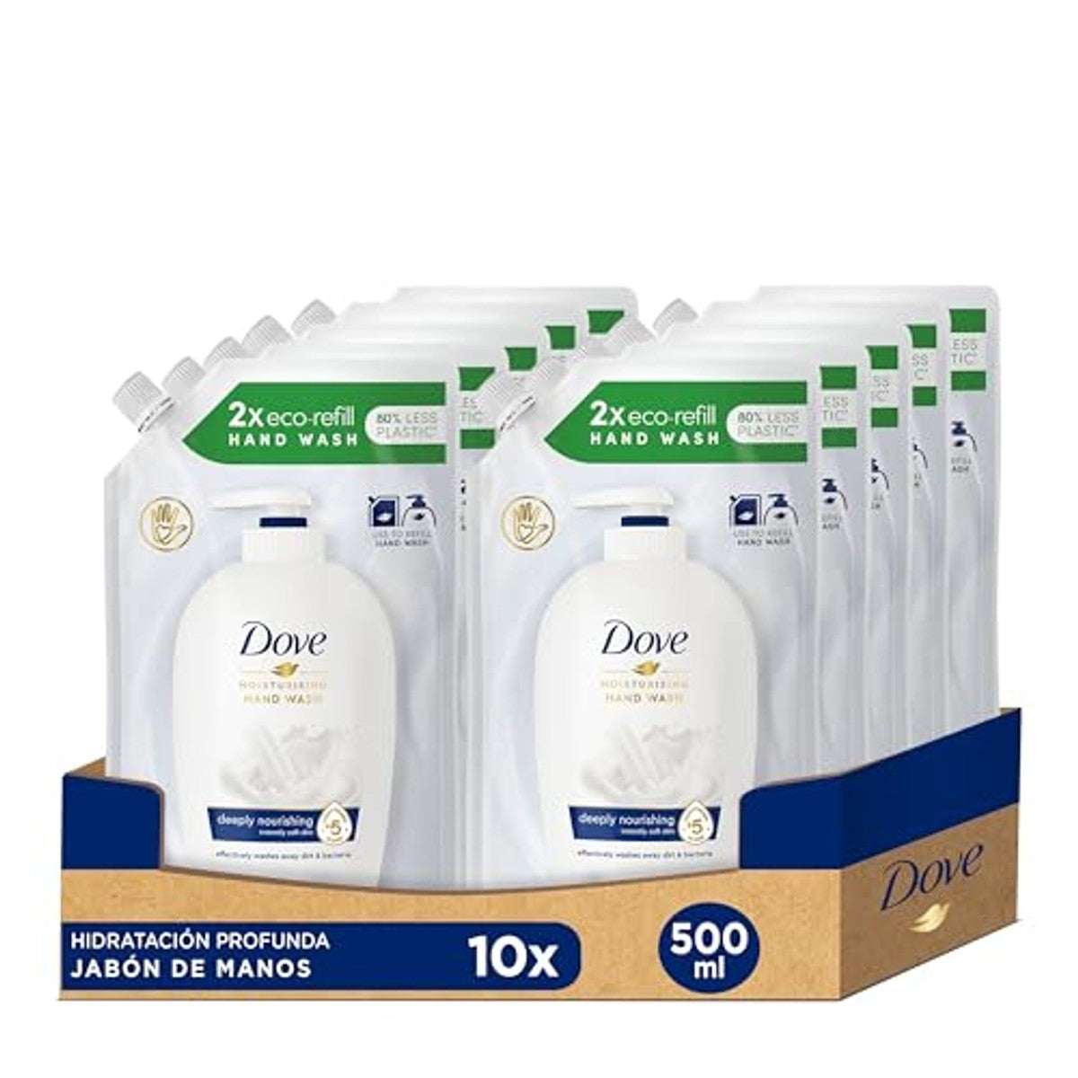 Dove Soap Nourishing Hand Wash Lotion Navulling, 10 x 500 ml – Dove