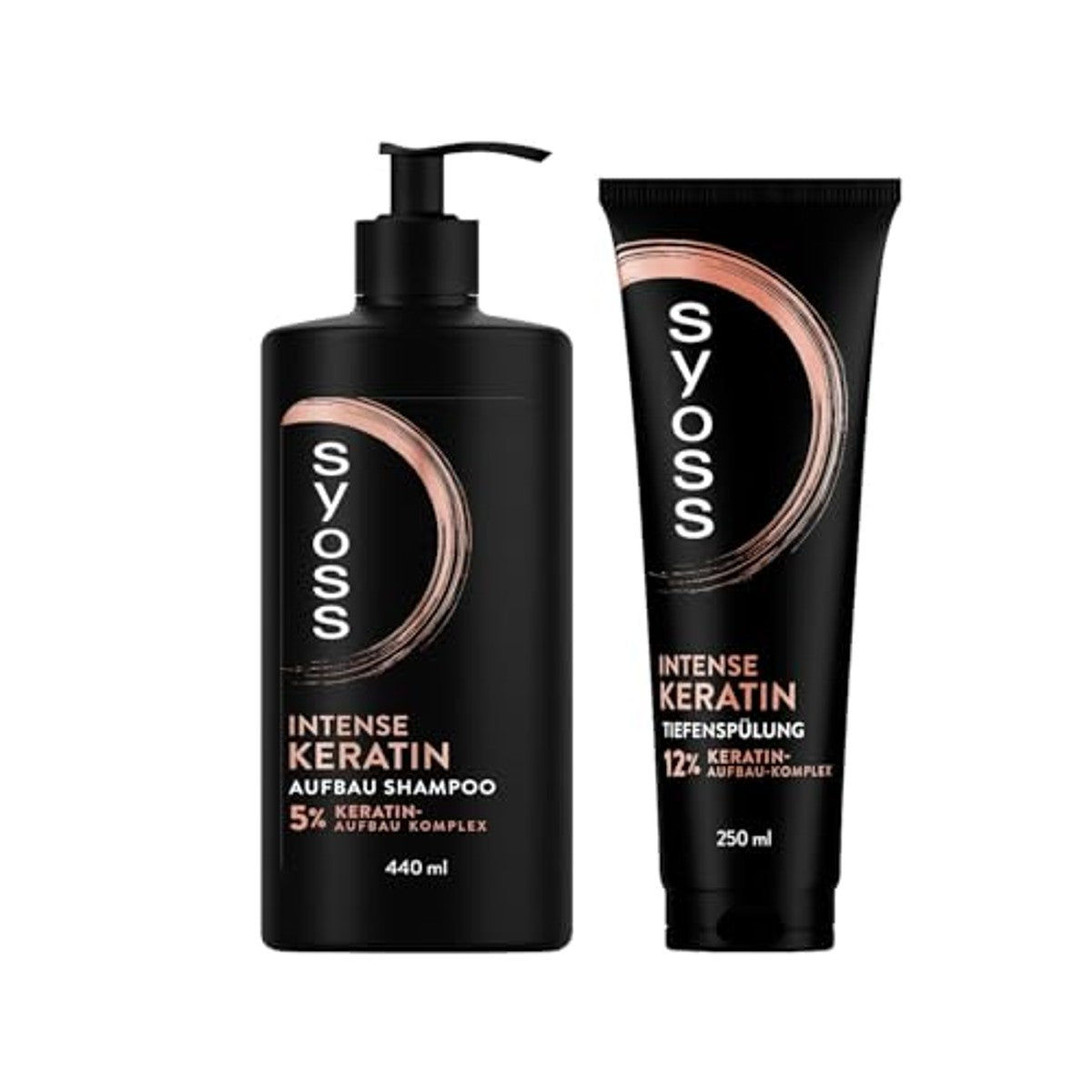 Syoss Keratine Shampoo 1 x 440 ml + Dieptespoeling 1 x 250 ml – Syoss