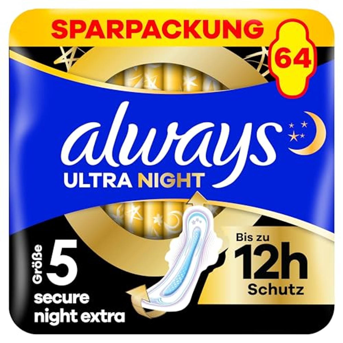 Always Ultra Secure Night maat 5 maandverband 64 stuks – Always