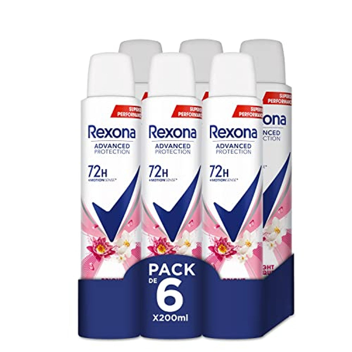 Rexona Advance Protection Bright Bouquet 200 ml, 6 stuks – Rexona