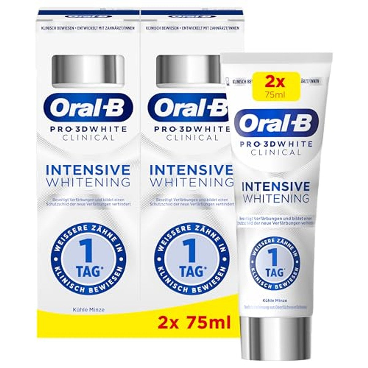 Oral-B Pro 3D White Clinical Intensieve Whitening 2 x 75 ml – Oral-B