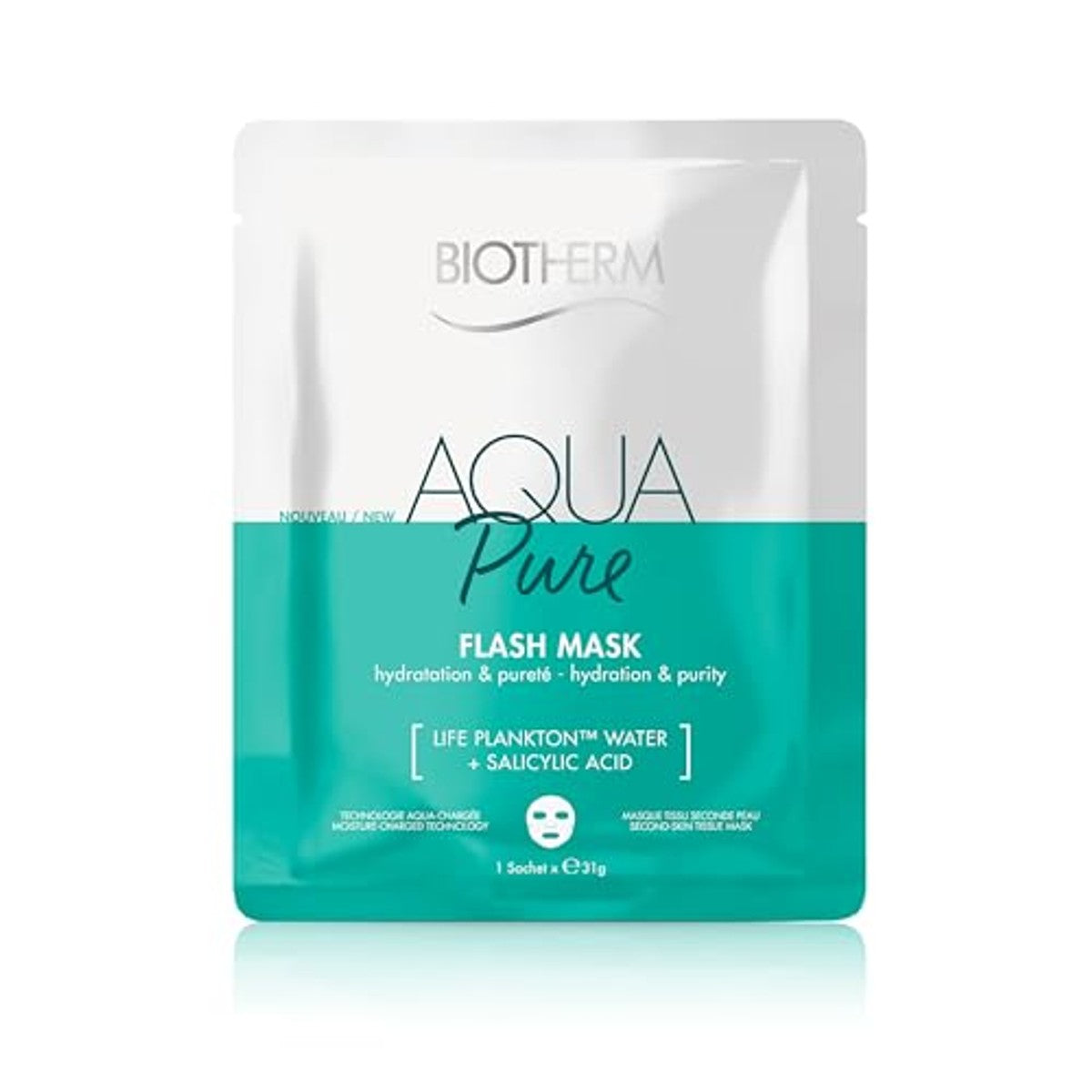 Biotherm Aqua Super Mask Pure Hydraterend Doekmasker 31 g - 6-pack