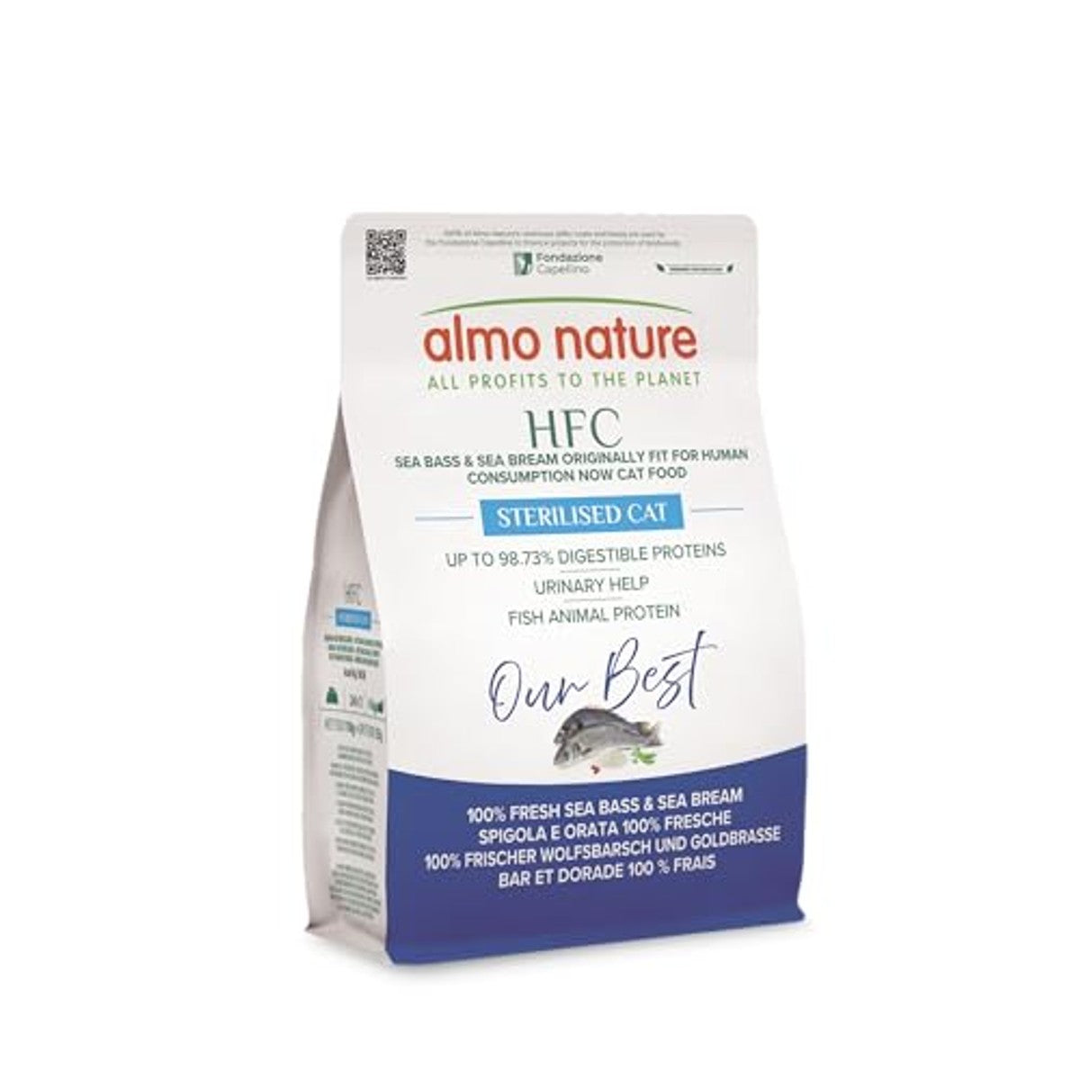 Almo Nature HFC Our Best Adult Gesteriliseerd Zeebaars en Zeebrasem 300 g - 3-pack