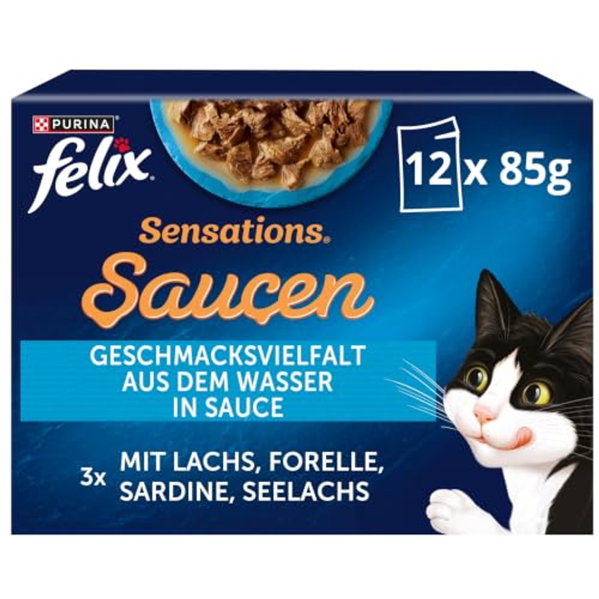 Felix Sensations Sauzen natvoer kattenvoer 4 x 12 x 85 g - 6-pack – foto 2
