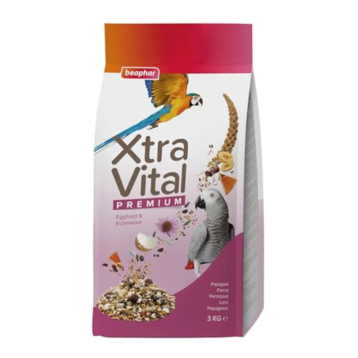 Beaphar XtraVital papegaaienvoeding All-in-One premium 3 kg - 3-pack