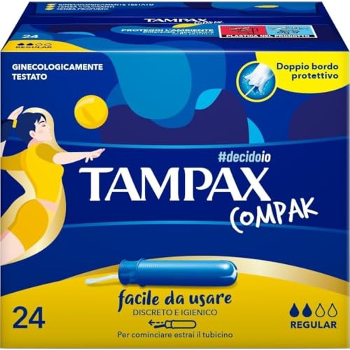 Tampax Compak Regular Tampons X 24 cm met applicator – Tampax