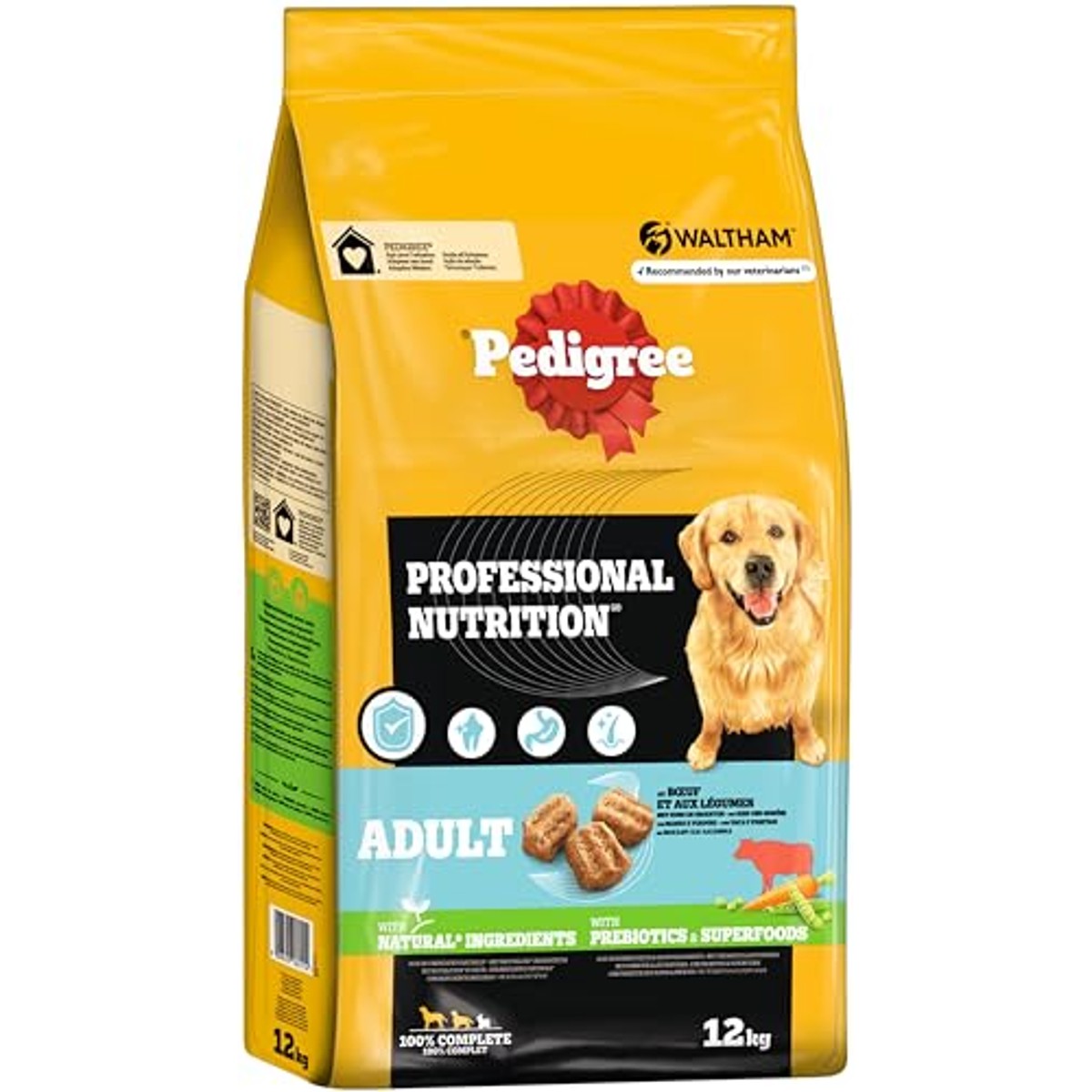 Pedigree Professional Nutrition Adult hondenvoer rund & groenten 12 kg - 3-pack