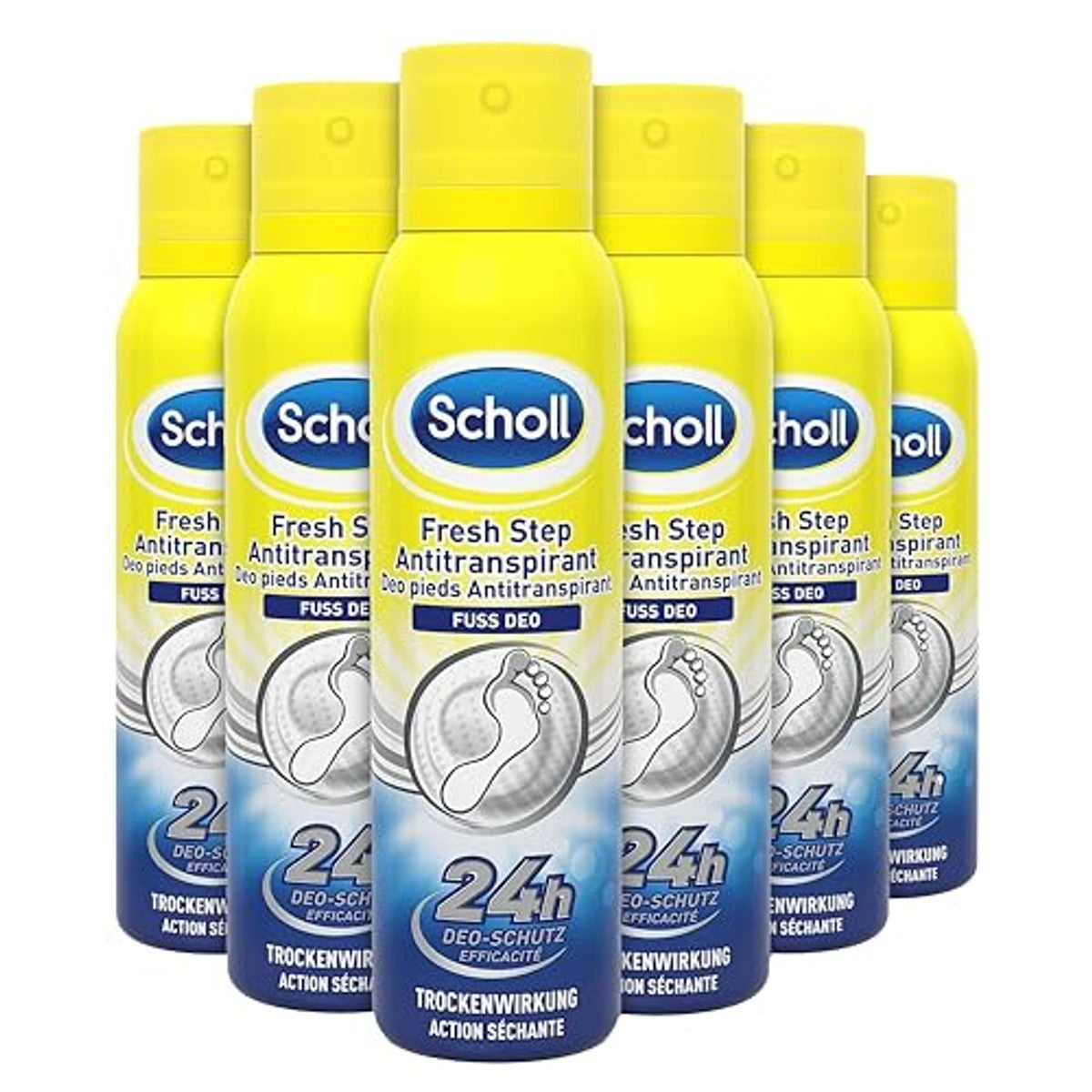 Dr. Scholl's Fresh Step Anti-transpirant Voetspray 6 x 150 ml – Dr. Scholl's