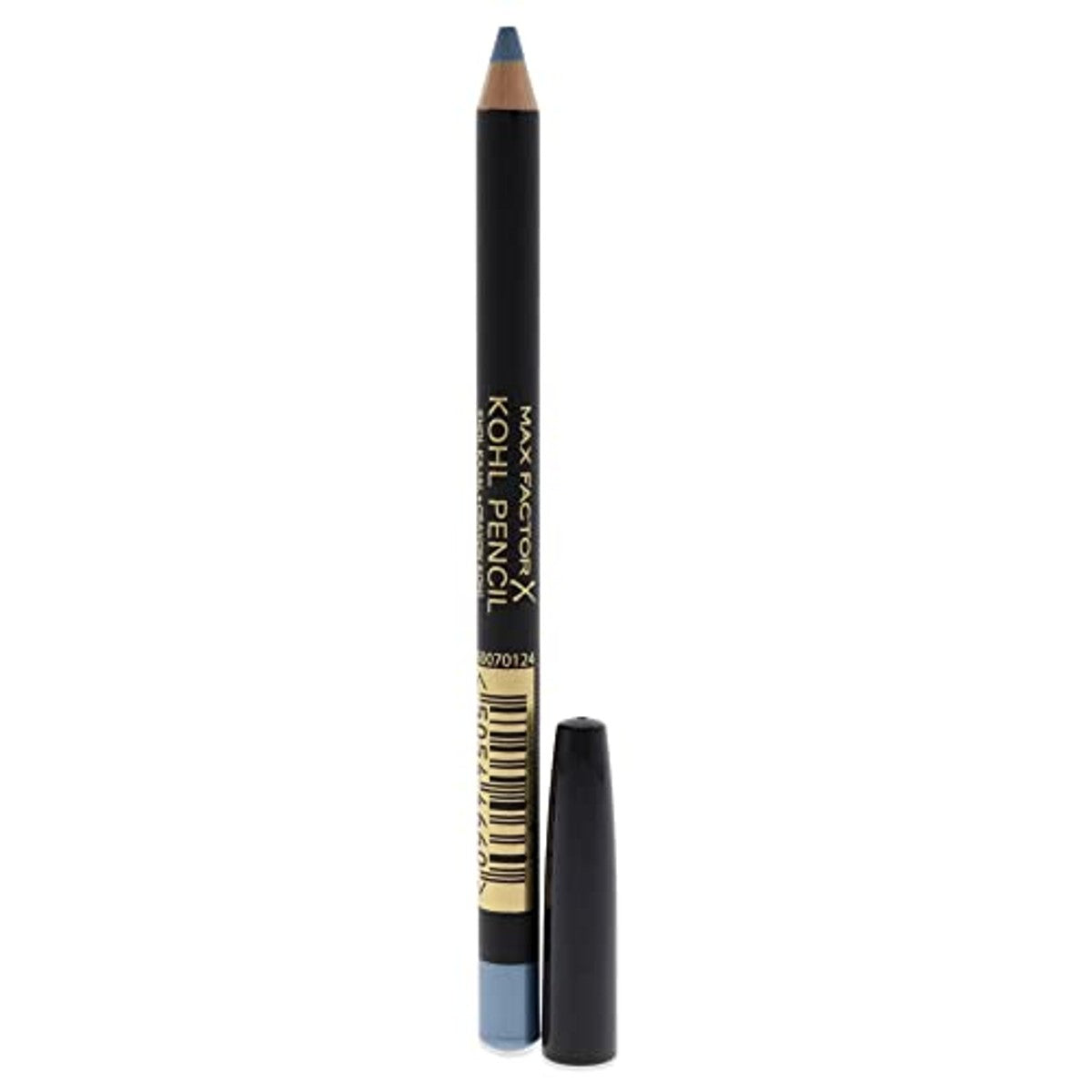 Max Factor Kohl Kajal Blue Ice Blue 60, blauwe kajal perfect voor smokey eyes, ooglidstreek aanbrengen gemakkelijk gemaakt, 1 x 4 ml – Max Factor