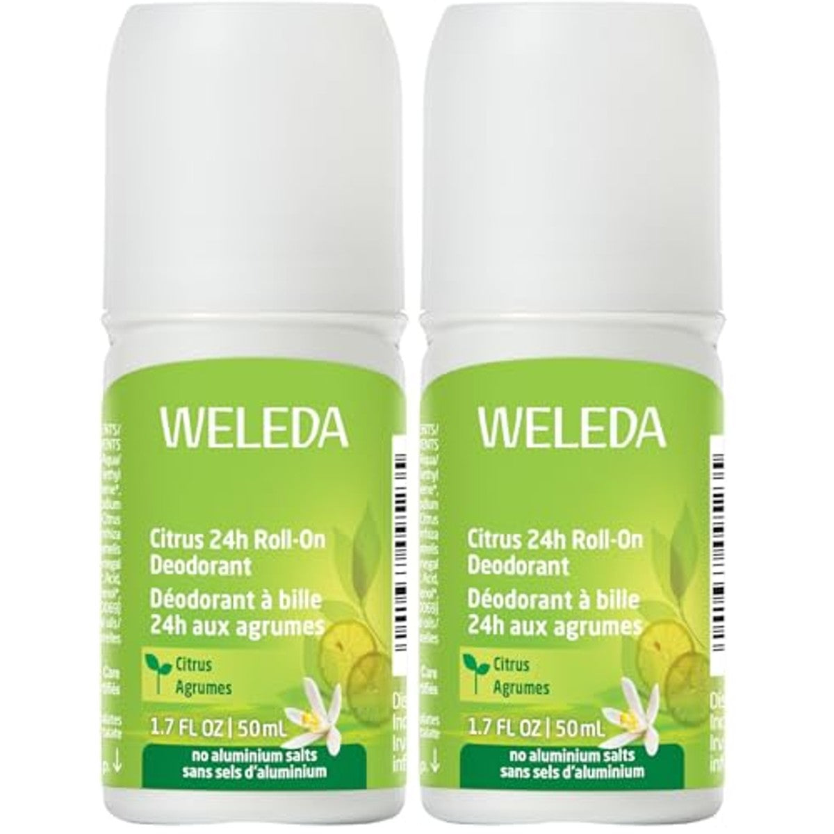 Weleda Bio Citrus 24h Deodorant Roll-on 50 ml - 6-pack