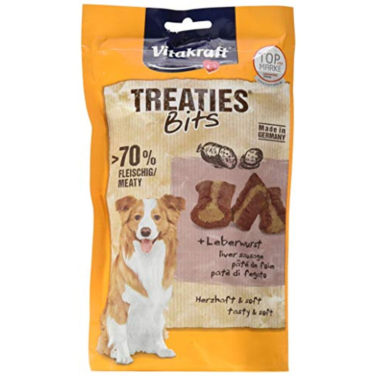 Vitakraft Treaties Bits Liver hondensnack 6 x 120 g - 3-pack