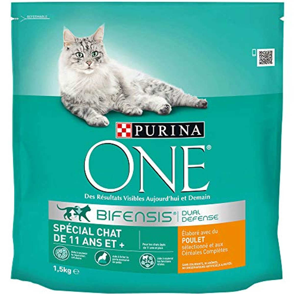 Purina One Bifensis droogvoer kat Senior 11+ kip 6 x 1,5 kg - 3-pack
