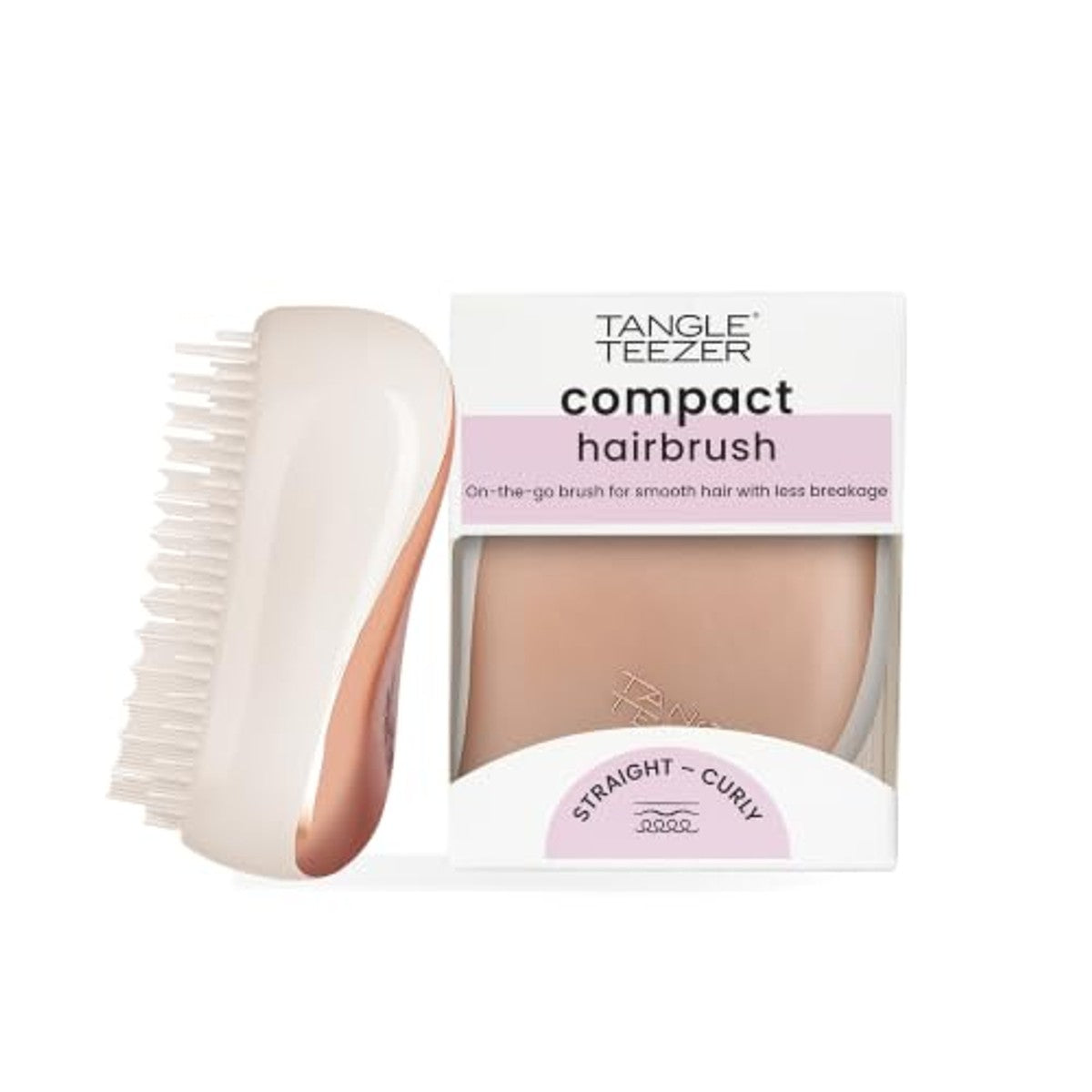 Tangle Teezer Compact Styler Detangler Haarborstel Roségoud en Ivoor - 6-pack