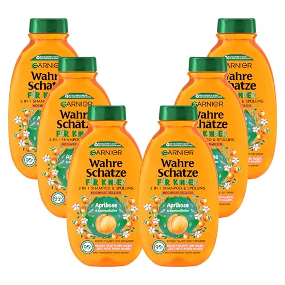 Garnier 2-in-1 Kindershampoo Abrikoos & Katoenbloesem 6 x 250 ml – Garnier