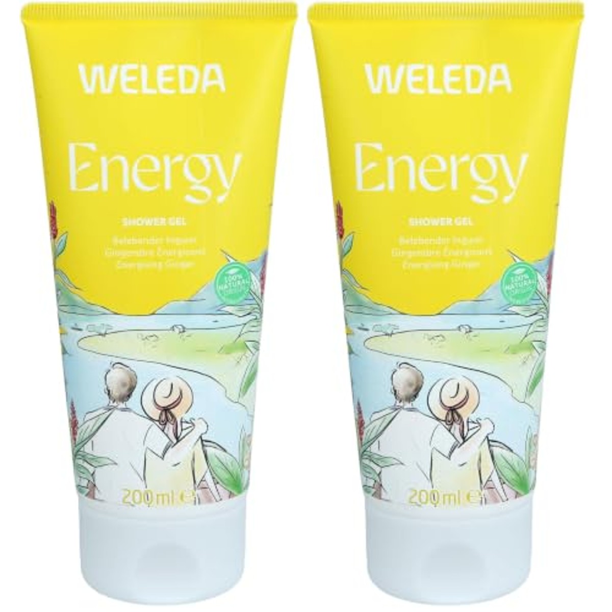 Weleda Bio Energy Douchegel Gember-Cederhout 2 x 200 ml - 6-pack