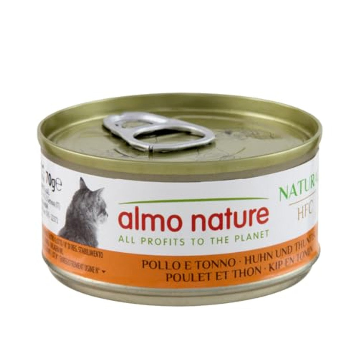 Almo Nature HFC Natural Kattenvoer Nat Kip en Tonijn 24 x 70 g - 6-pack