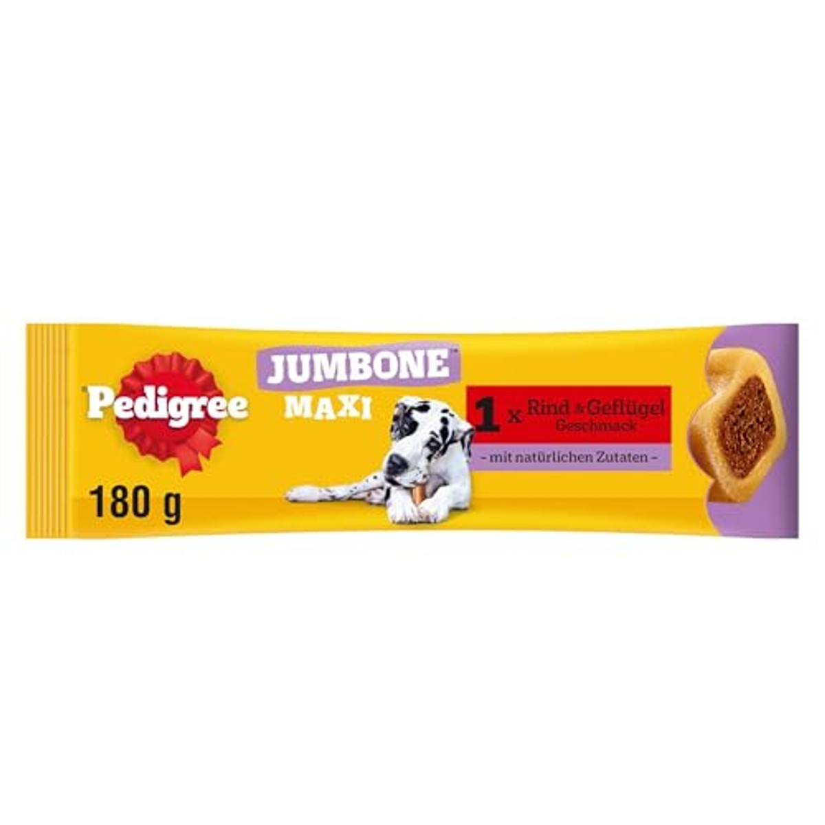 Pedigree Jumbone Reuzenbotten groot rund & gevogelte hondensnack 12 x 1 stuk - 6-pack