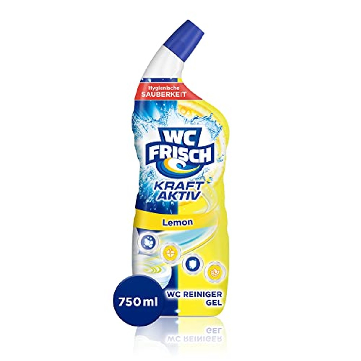 WC-Frisch Wc-reiniger Gel Lemon 3 x 750 ml - Voordeelverpakking