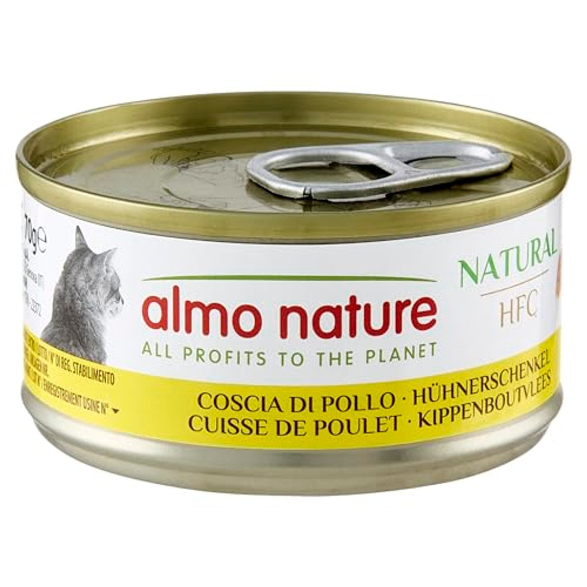 Almo Nature HFC Natural Katzenfutter nass -Hühnerschenkel 24er Pack (24 x 70g) – almo nature