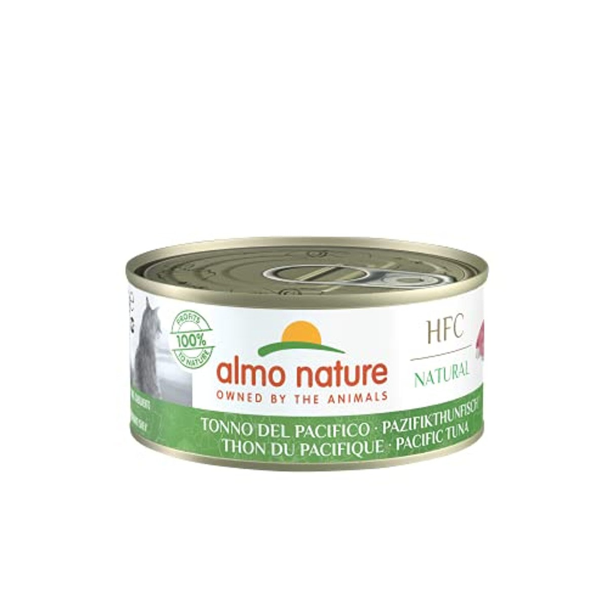 Almo Nature HFC Natural Natvoer voor Volwassen Katten Pacific Tonijn 24 x 150 g - 3-pack