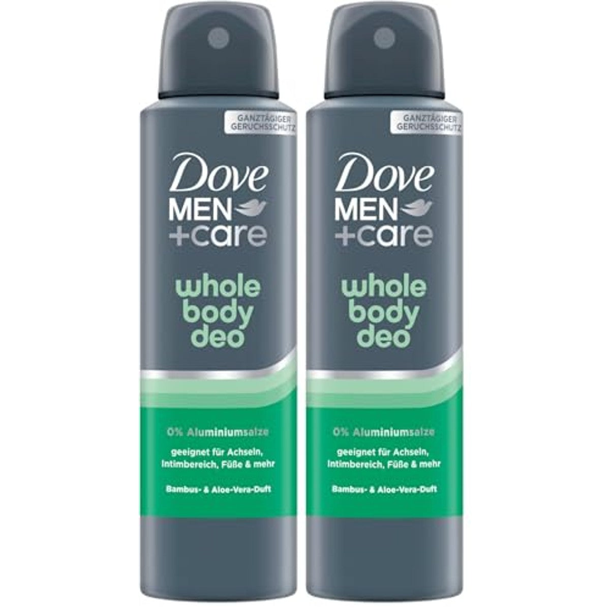 Dove Men+Care Whole Body Deo bamboe & aloë vera 150 ml (2 stuks) – Dove