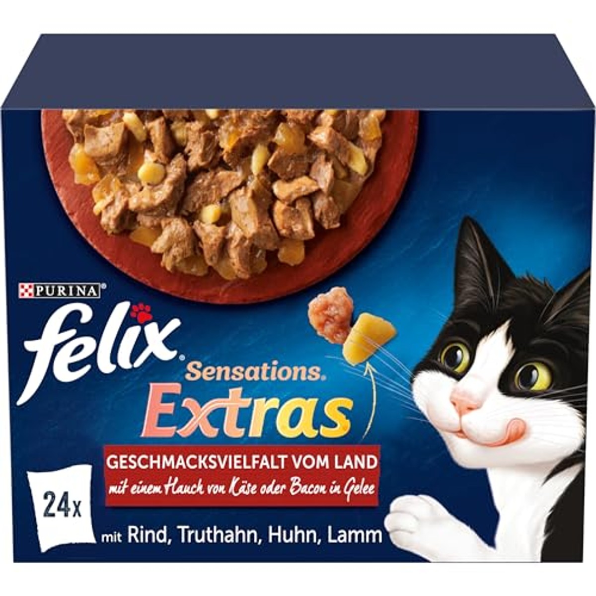 Felix Sensations Extra natvoer kat in gelei boerderijselectie 96 x 85 g – foto 2
