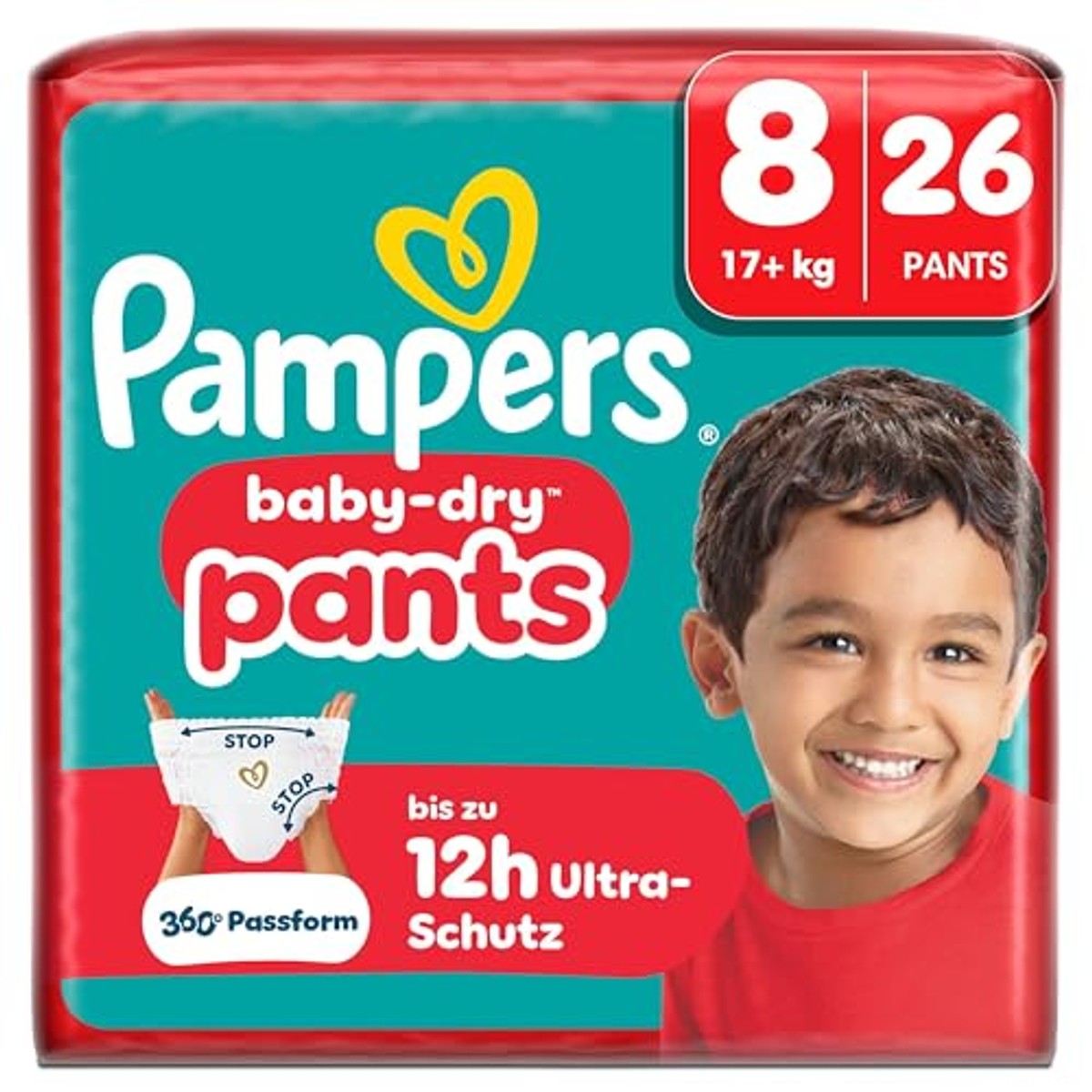 Pampers Baby-Dry Pants maat 8, 26 luiers, 17 kg + – Pampers