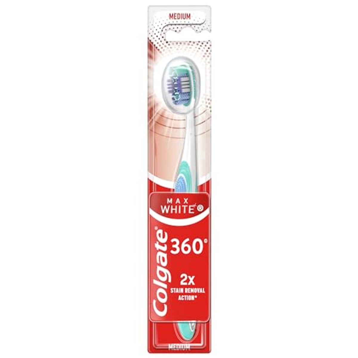 Colgate Max White 360 Tandenborstel Medium 6 x 1 stuk - Voordeelverpakking