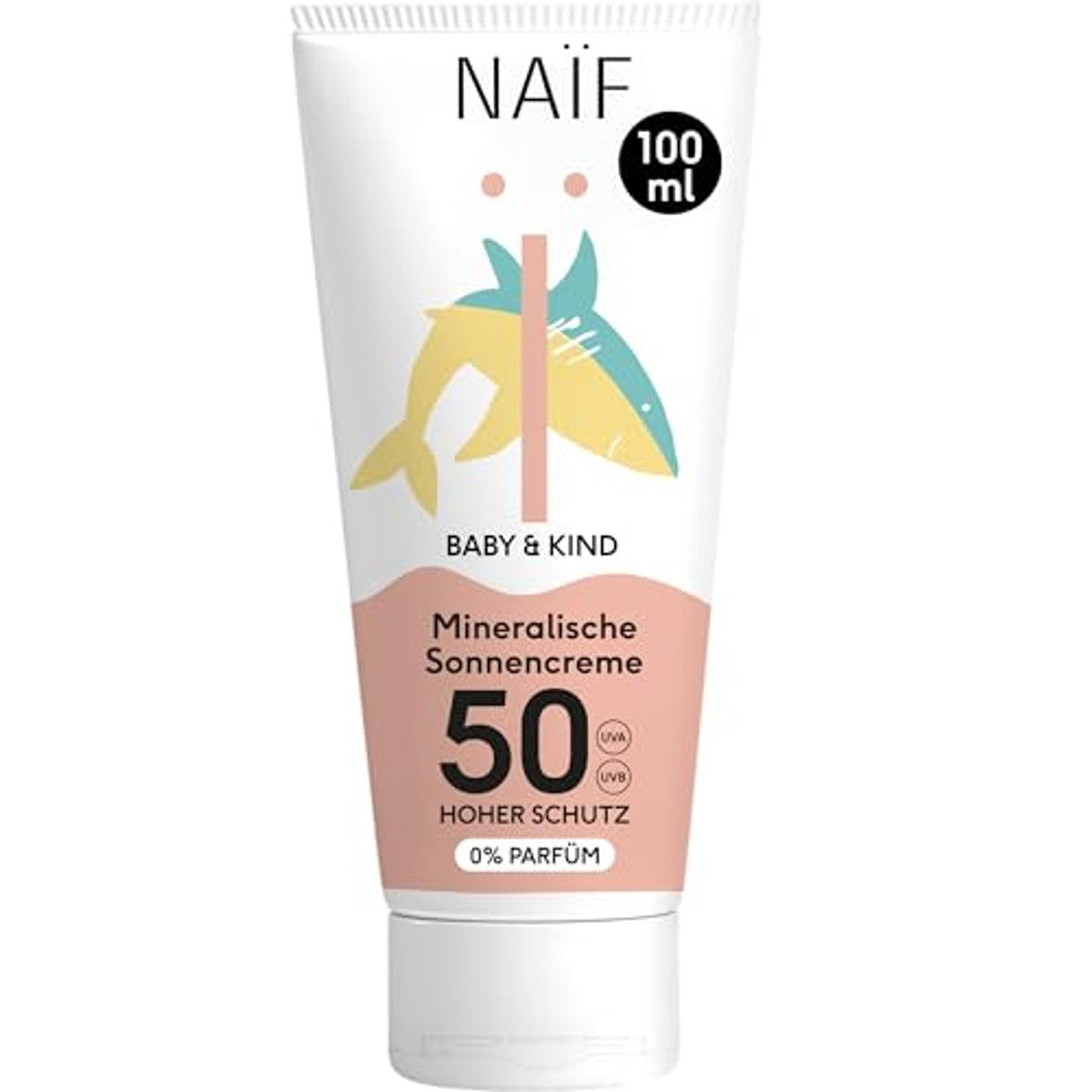 Naïf Minerale zonnebrandcrème SPF 50 baby & kind 3 x 100 ml - Voordeelverpakking