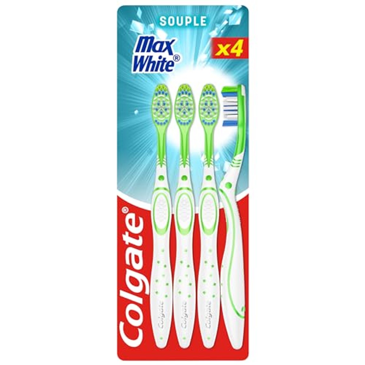 Colgate Max White Tandenborstels Zacht Wit 4 stuks – Colgate