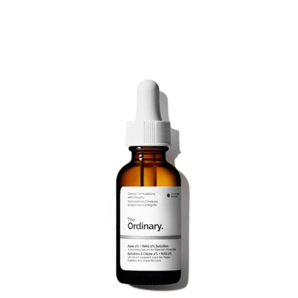 The Ordinary Aloë 2% + NAG 2% oplossing, kalmeert de huid en werkt gericht tegen acne littekens, 30 ml