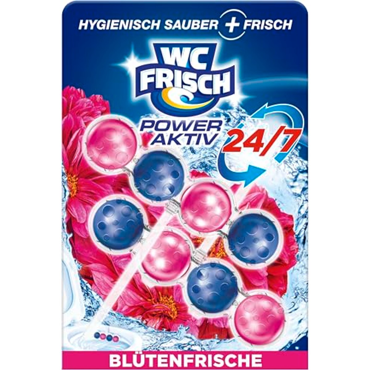 WC-Frisch Kraft Aktiv Geurspoeler Bloemenfrisheid 2 x 50 g – WC-Frisch