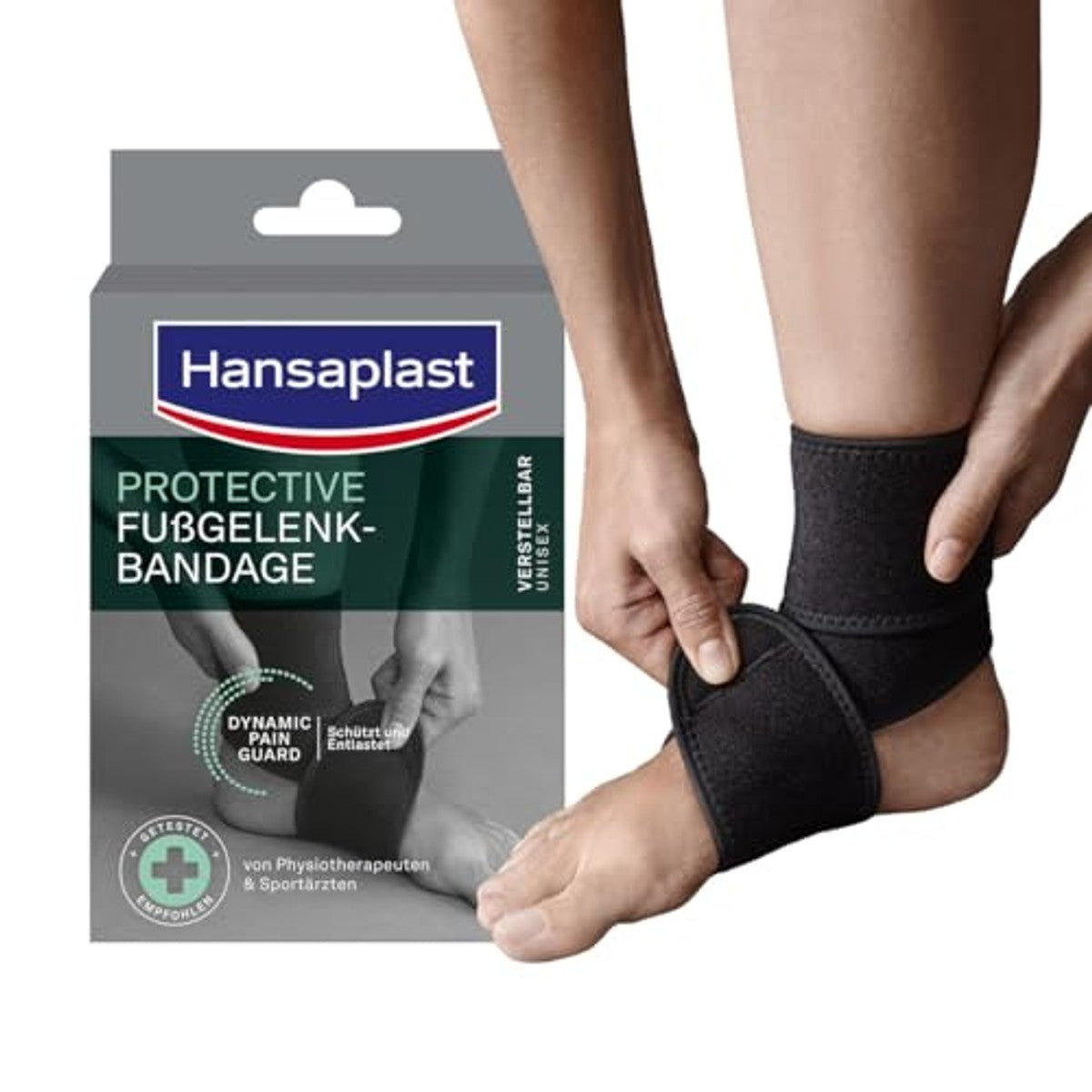 Hansaplast Protective verstelbare enkelbandage 3 x 1 stuk - Voordeelverpakking