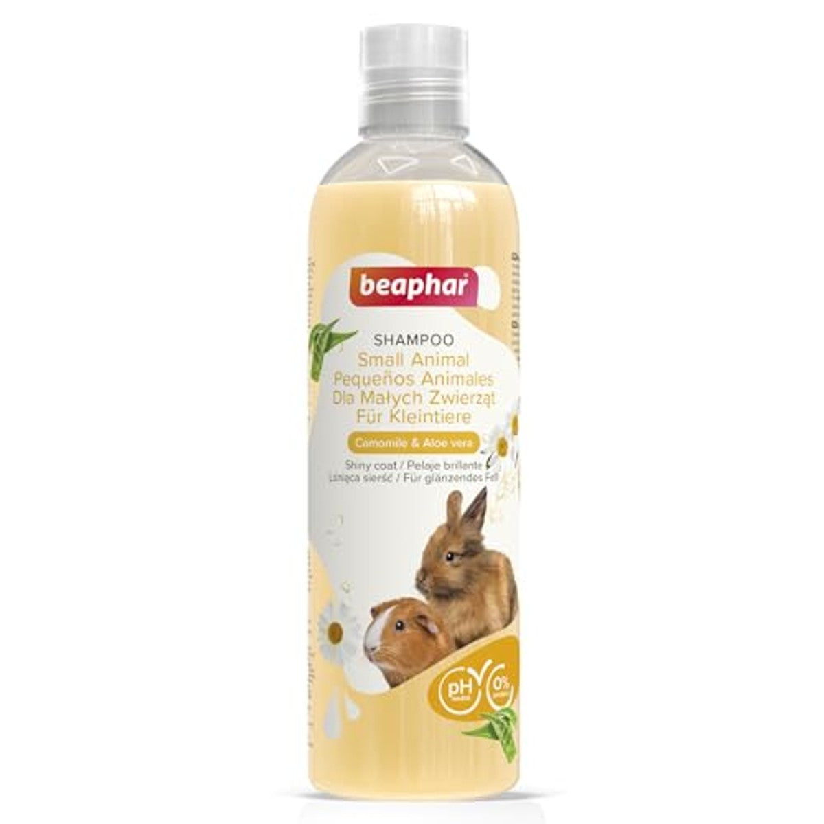 Beaphar Shampoo voor kleine dieren aloë vera & kamille 250 ml - 3-pack