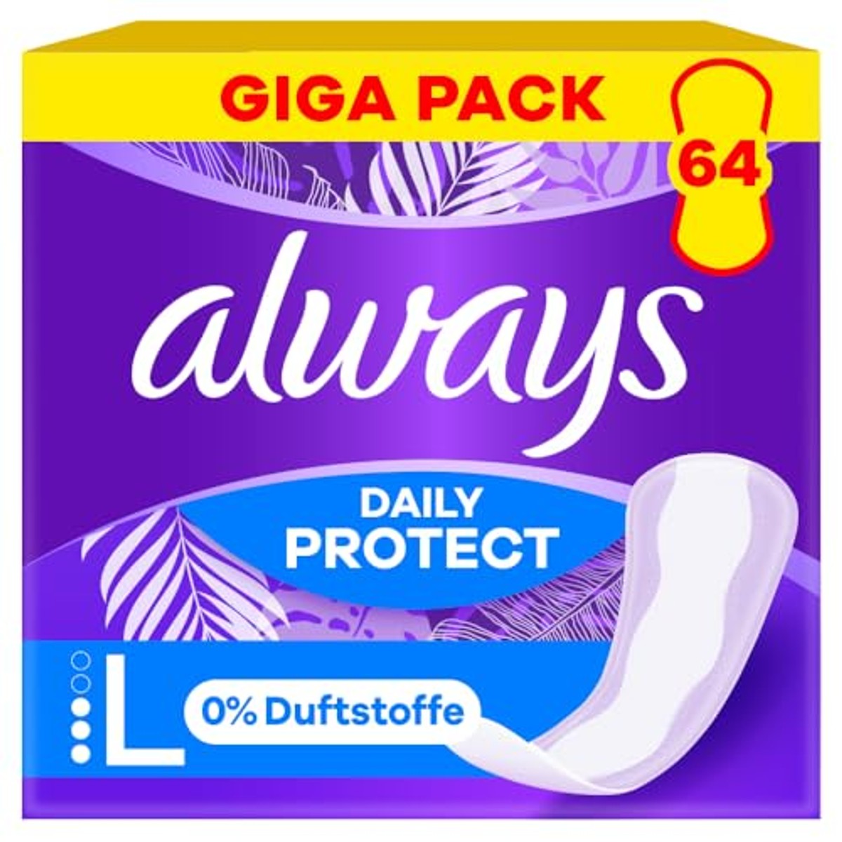 Always Daily Protect Long Inlegkruisjes zonder geur 64 stuks – Always