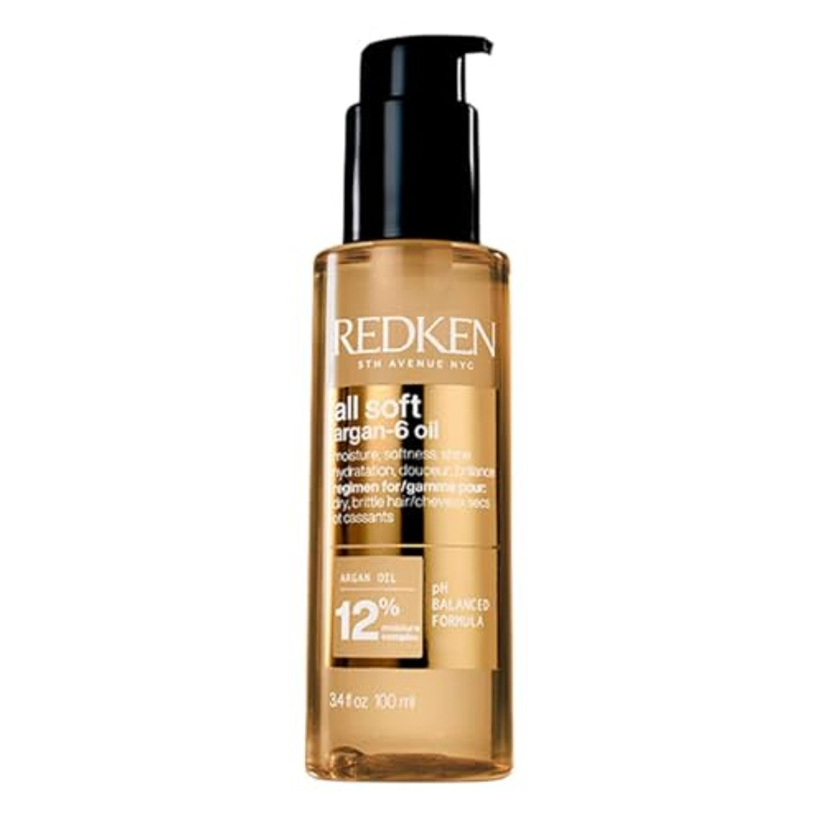 Redken All Soft Argan-6 Olie voor Droog en Broos Haar 100 ml
