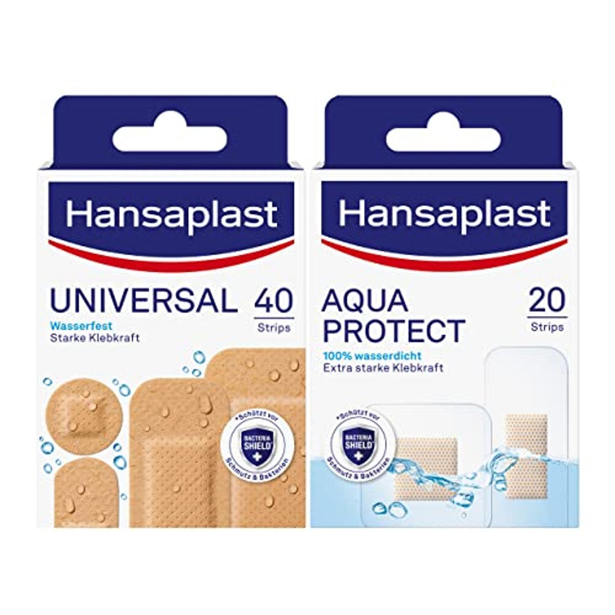 Hansaplast Aqua Protect 20 strips + Universal 40 strips – Hansaplast