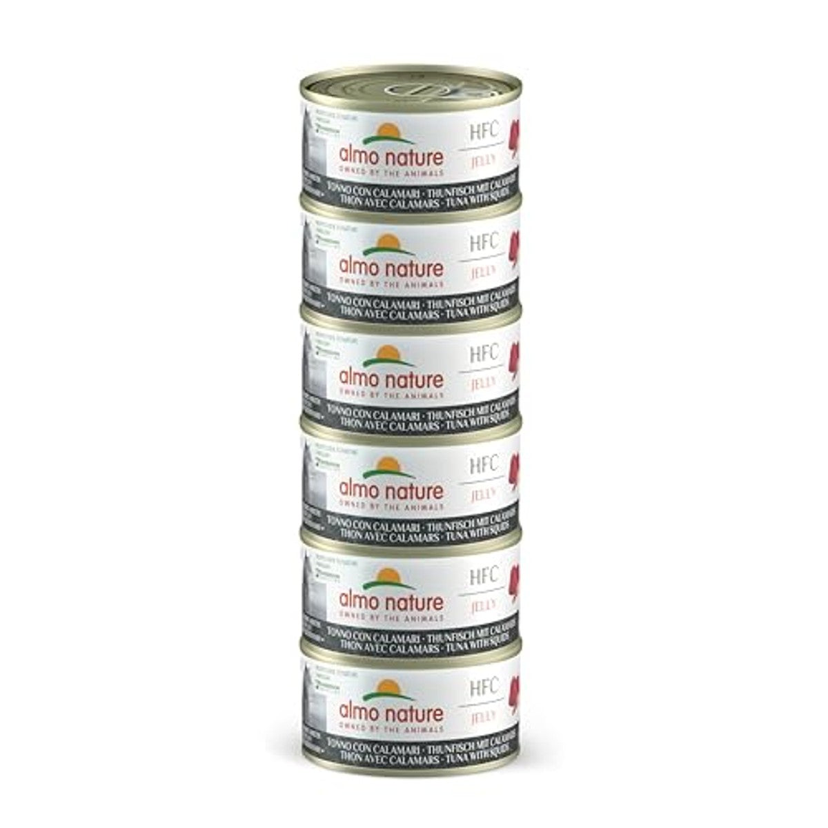 Almo Nature HFC Jelly Kattenvoer Tonijn en Calamari 6 x 70 g - 6-pack