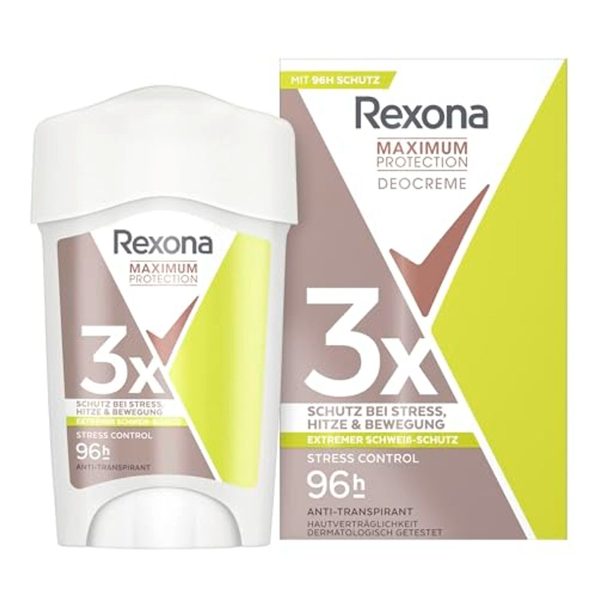 Rexona Maximum Protection Cream Stress Control 3 x 45 ml - Voordeelverpakking